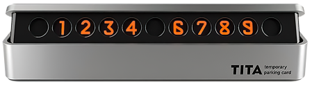 Парковочная карта Xiaomi Bcase TITA Temporary Parking Card Silver