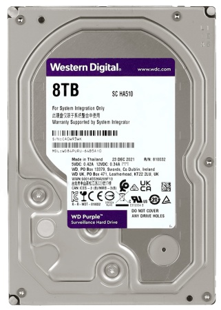 Купить WD Purple WD84PURU, 8ТБ, HDD, SATA III, 3.5"
