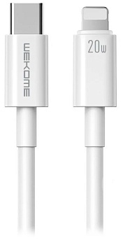 Купить Wekome Origin Series Fast Data Cable Type-C to Lighting 1m 20W (WDC-168) White
