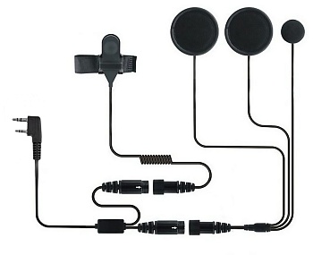 Купить BAOFENG Helmet Kit Full Face Motorcycle Headset Earpiece Mic, 2 Pin K-plug