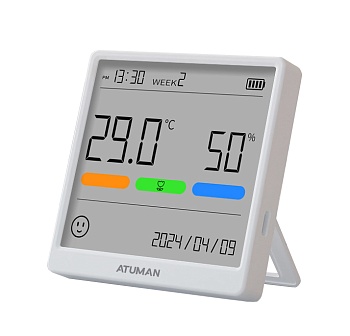 Купить Xiaomi AtuMan Temperature and Humidity Clock THSE