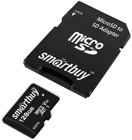 Купить SmartBuy microSDXC 128Gb Class10 U3 V30 (SB128GBSDCCTV)