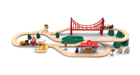 Детская железная дорога на магнитных креплениях Xiaomi Mitu Track Building Block Electric Train Set