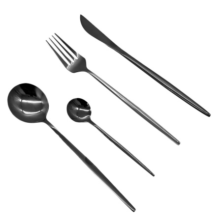 Купить набор столовых приборов Xiaomi Maison Maxx Modern Flatware Set Black