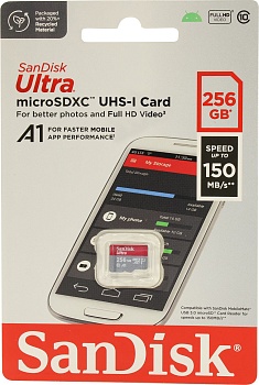 Купить SanDisk Ultra 256GB microSDXC Class 10 (SDSQUAC-256G-GN6MN)
