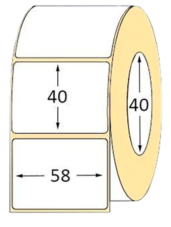 Купить Xprinter Thermal Label Sticker Roll Eco, 58*40мм, втулка 40мм, 700шт