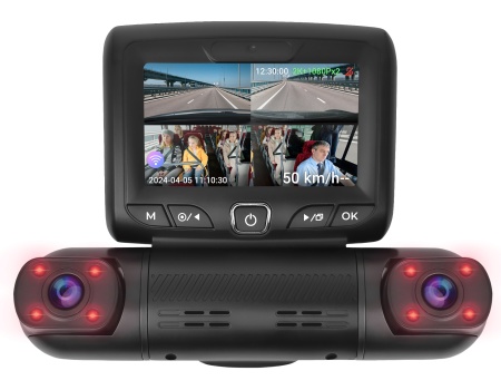 Купить CARCAM 4CH (2K+3x1080p) Super Real View 360° WiFi DASH CAM GPS DVR СС-362