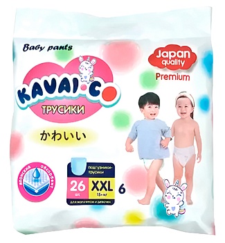 Купить Kavai-Co Baby Pants XXL 15+kg (26 Pcs)