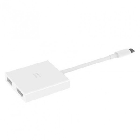 Адаптер-Хаб Xiaomi Mi USB-C to HDMI and Gigabit Ethernet Multi-Adapter - White