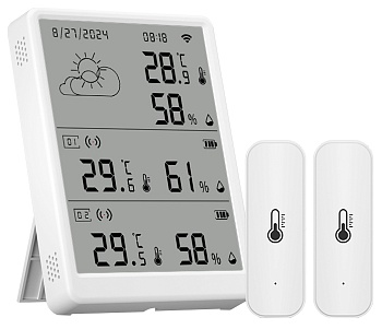 Купить CARCAM Tuya WIFI Temperature Humidity Monitor With Extra Sensor TH16-R2