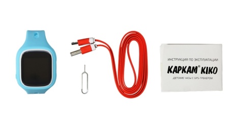 Детские часы с GPS CARCAM KIKO (голубые)
