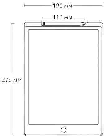 Купить Xiaomi LCD Writing Tablet 12" (XMEA12L) Black