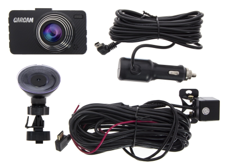 Автомобильный Full HD видеорегистратор с дополнительной HD-камерой CARCAM D5
