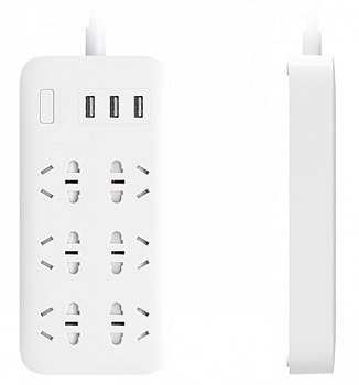 Купить Xiaomi Mi Power Strip (6 розеток+3 USB порта) White