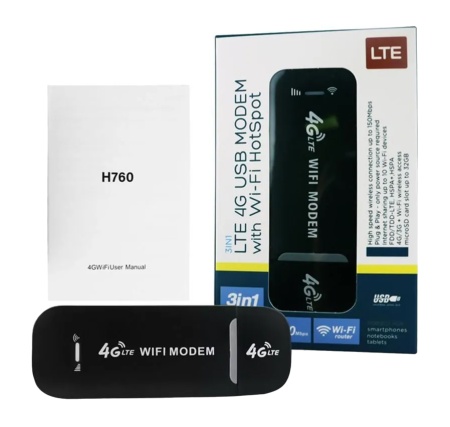 Купить LTE 4G USB Modem With WiFi HotSpot