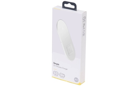 Купить Xiaomi Baseus Simple 2 in 1 Wireless Charger белый