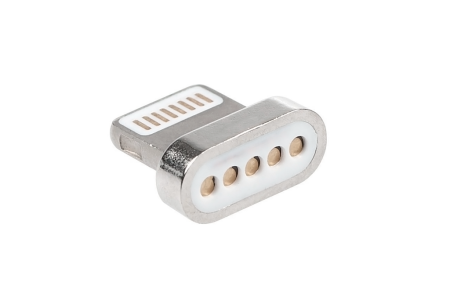 Купить Кабель с магнитным креплением зарядной части LIGHTNINIG DRM-MG2-02 МАГНИТНЫЙ 1,2М серебро DREAM