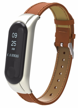Ремешок для Mi Band 3 Steel+Leather
