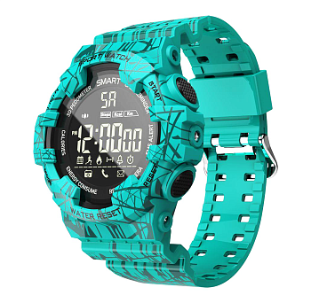 Ударопрочные и водонепроницаемые смарт-часы CARCAM SMART WATCH EX16C - BLUE