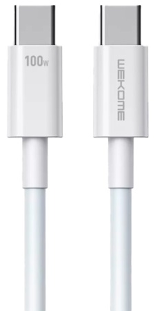 Купить Wekome Origin Series Fast Data Cable Type-C to Type-C 1m 100W (WDC-182) White
