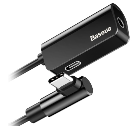 Купить Baseus Type-C Male To Type-C Female +3.5MM Female Adapter L45 Black (CATL45-01)