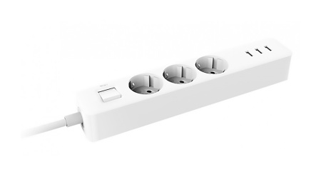Купить Xiaomi Mi Power Strip (3 розетки +3 USB порта) (XMCXB04QM) White