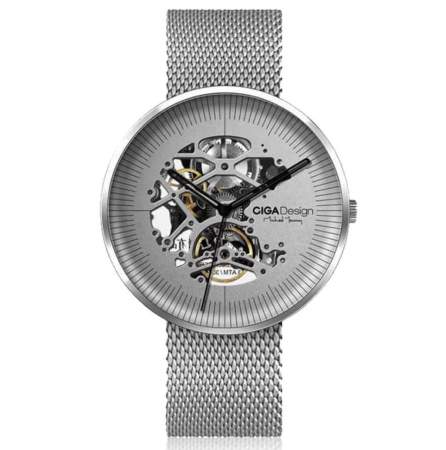 Купить Стильные механические часы со сквозной конструкцией Xiaomi CIGA Design Mechanical Watch silver