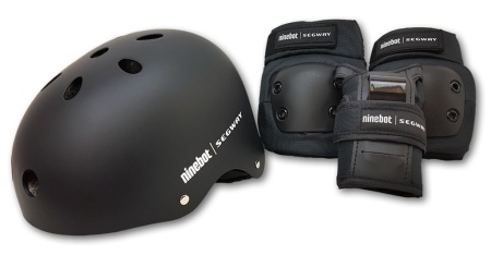 Купить комплект из 7 элементов для защиты колен, локтей, запястий и головы. 