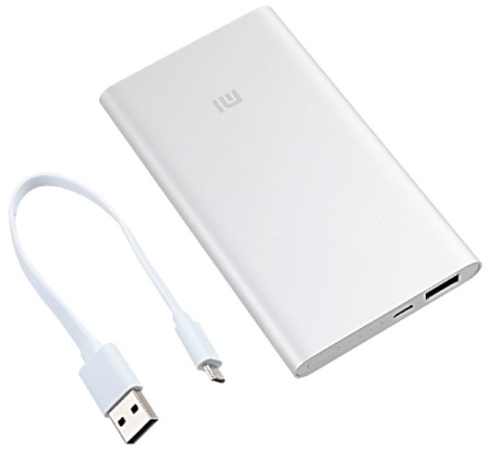 Аккумулятор Xiaomi Mi Power Bank 2 5000mAh Silver (PLM10ZM) емкостью 5000 мАч