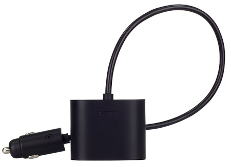 Купить Разветвитель автомобильного прикуривателя Xiaomi Roidmi 2S Splitter Dual Port Converter (DYQ01RM)