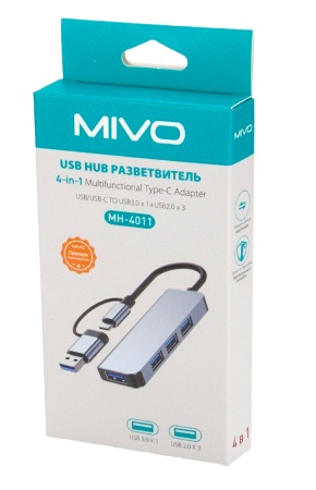 Купить Mivo MH-4011 USB HUB 4 in 1 