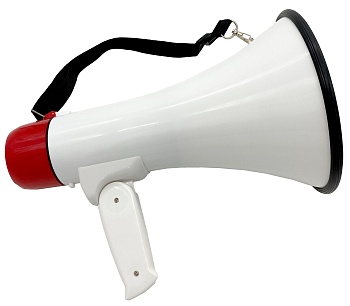 Купить Handheld Megaphone Talk/Rec/Play/Siren/BT/USB/TF/AUX 50W 1500mAh (18ML)