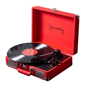 Купить Years Stay Vinyl Record Player In Suitcase (HY-T01) Chinese Red