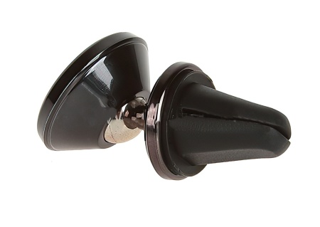 Купить Автомобильный держатель магнитный с креплением на решетку вентиляции (черный)