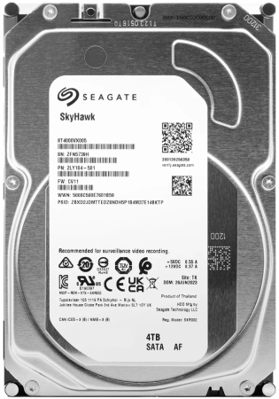 Купить Seagate SkyHawk HDD 4TB, SATA III, 3.5" (ST4000VX005)