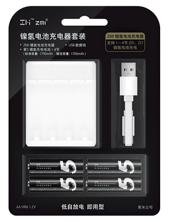 Купить Xiaomi ZMI PB401 AA/AAA Battery Charger White (4шт AA Z15)
