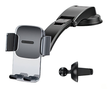 Купить Baseus Easy Control Clamp Car Mount Holder Black (SUYK000001)