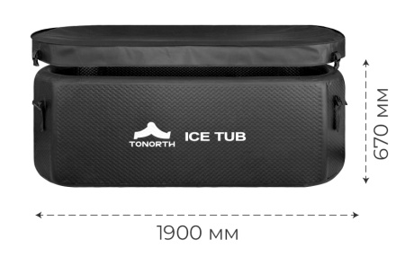 Купить Tonorth Inflatable Ice Tub 190x76x67cm 668L (TS-HCP05) Black
