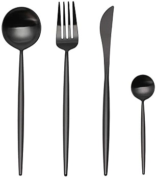 Купить набор столовых приборов Xiaomi Maison Maxx Modern Flatware Set Black