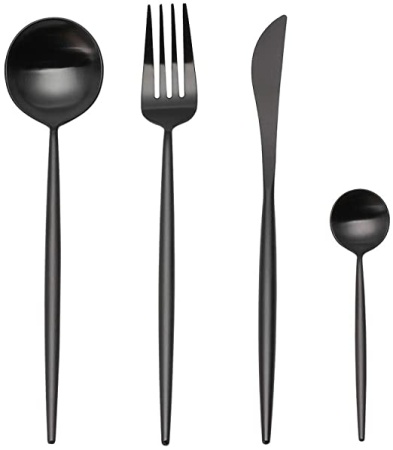 Купить набор столовых приборов Xiaomi Maison Maxx Modern Flatware Set Black
