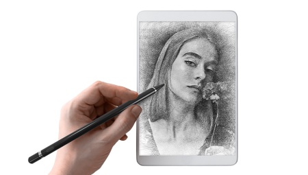 Эргономичный стилус для смартфонов и планшетов CARCAM Smart Pencil K811 Black