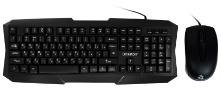 Купить Bosston Wired Office Keyboard and Mouse Combo (S6600) Black