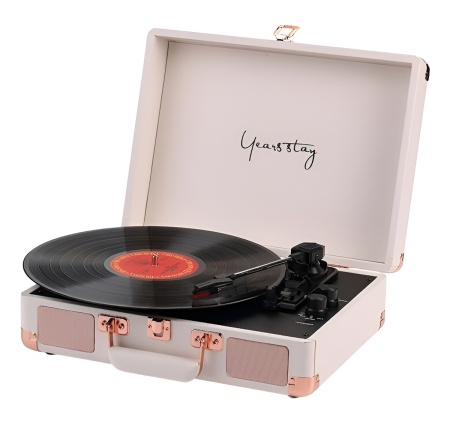 Купить Years Stay Vinyl Record Player In Suitcase (HY-T01) Rose Gold