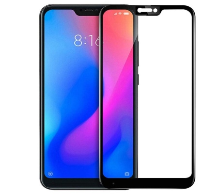 Защитное стекло для Xiaomi Redmi Note 6/Mi8 Lite с рамкой 9H Full Glue без упаковки