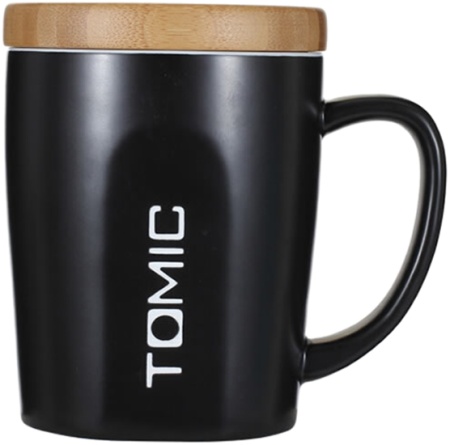 Купить Xiaomi TomicCeramic Cup With Bamboo Cover Black (TCL1314)