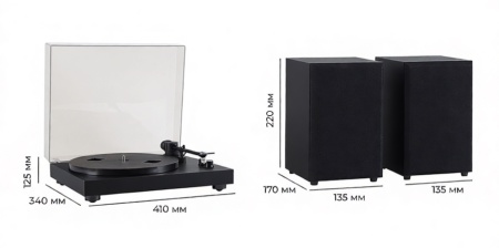 Купить Years Stay Vinyl Record Player (HY-T306) Black