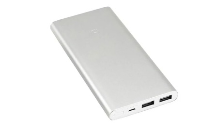 Аккумулятор Xiaomi Mi Power Bank 10000mAh Silver (PLM09ZM) емкостью 10000мАh с 2 USB