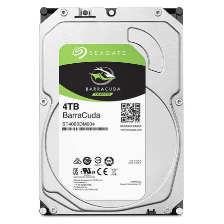 Купить Seagate Barracuda ST4000DM004, 4ТБ, HDD, SATA III, 3.5"