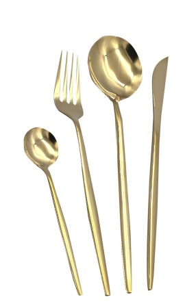 Купить набор столовых приборов Xiaomi Maison Maxx Modern Flatware Set Gold