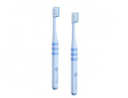 Комплект детских зубных щеток Xiaomi Dr. Bei Toothbrush (2 шт) - Blue